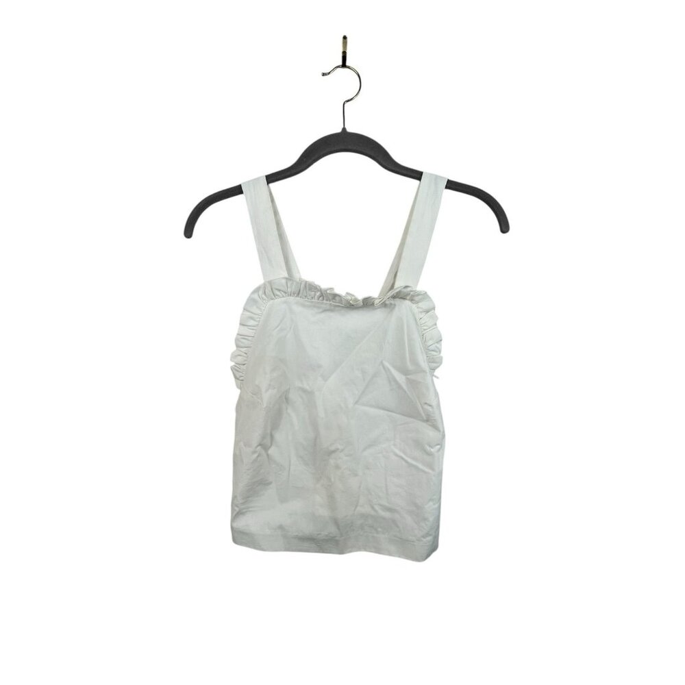 Urban Outfitters Cooperative White Ruffle Tank Top Small
